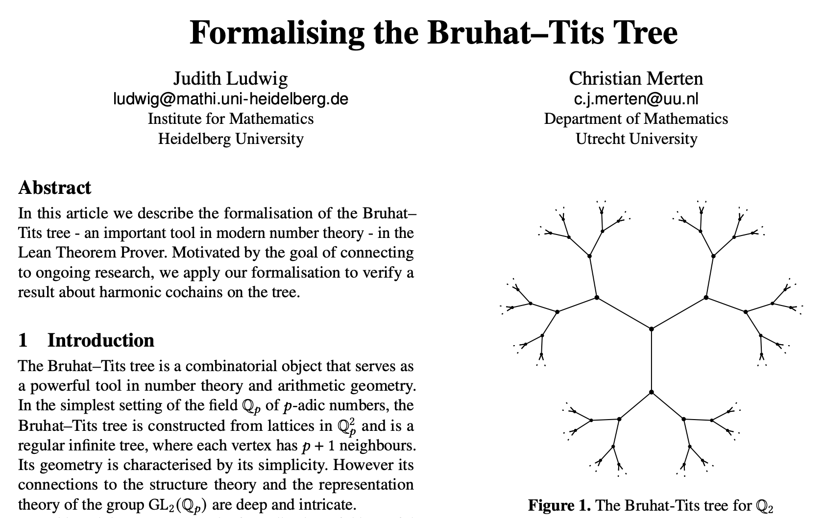The Bruhat-Tits tree